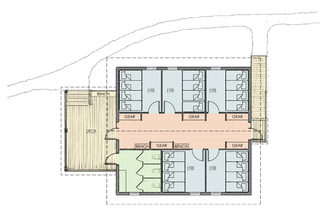 Bunkhouse floor plan